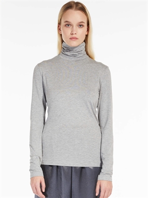 Max Mara Dede Stretch Jersey T-shirt, Light Grey Melange 